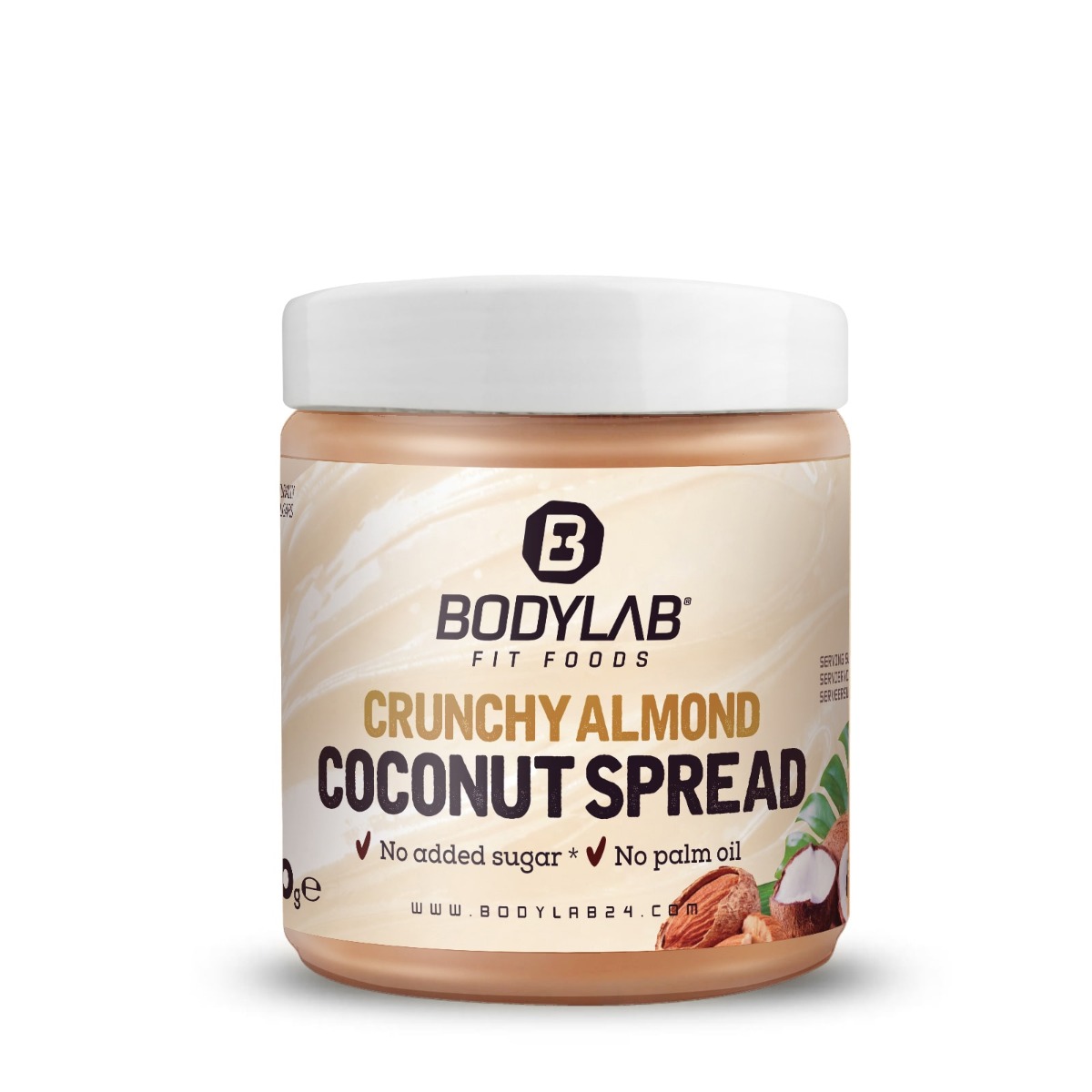 Pomazánka s křupavými mandlemi a kokosem - Bodylab24 crunchy almond coconut 250 g