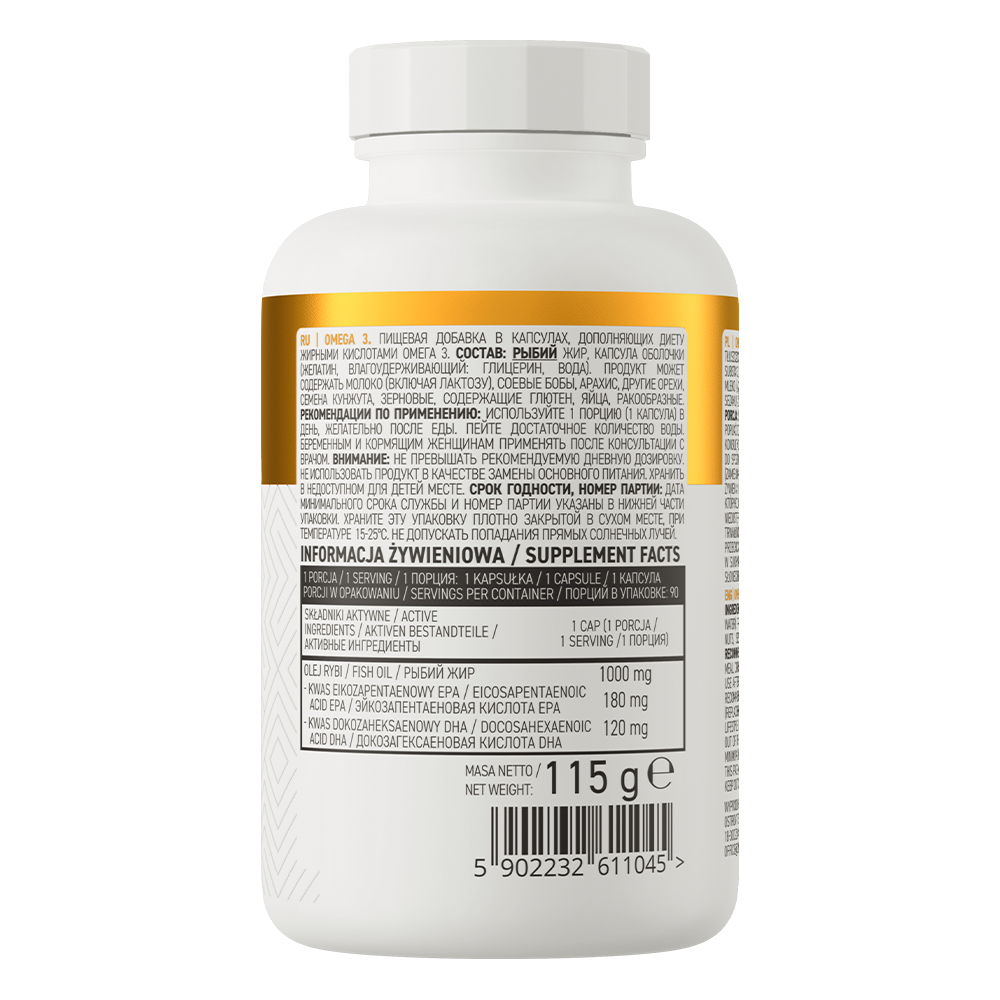 Omega 3 - OstroVit  90 kaps.