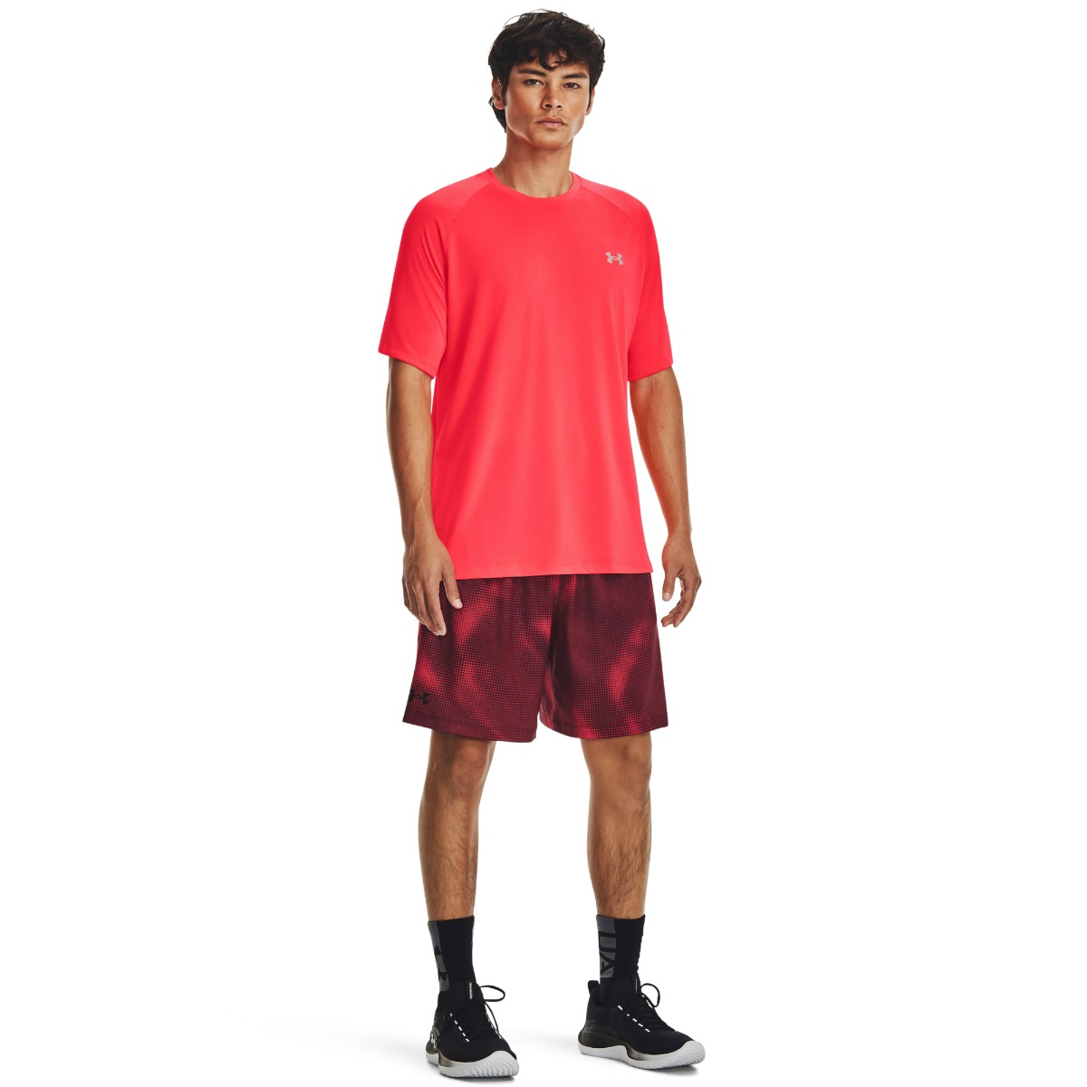 Under Armour Triko Tech Reflective SS Red (obrázek 4)
