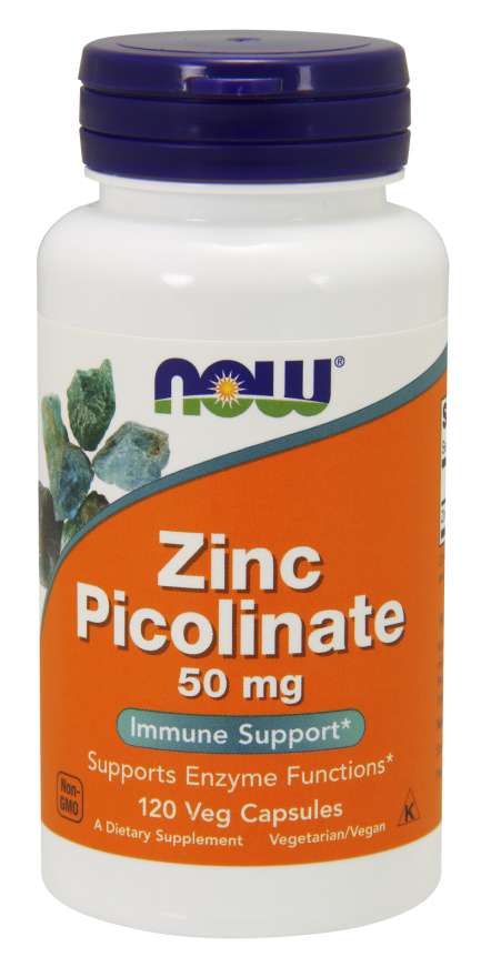 Zinek Pikolinát 50 mg - Now Foods  60 kaps.