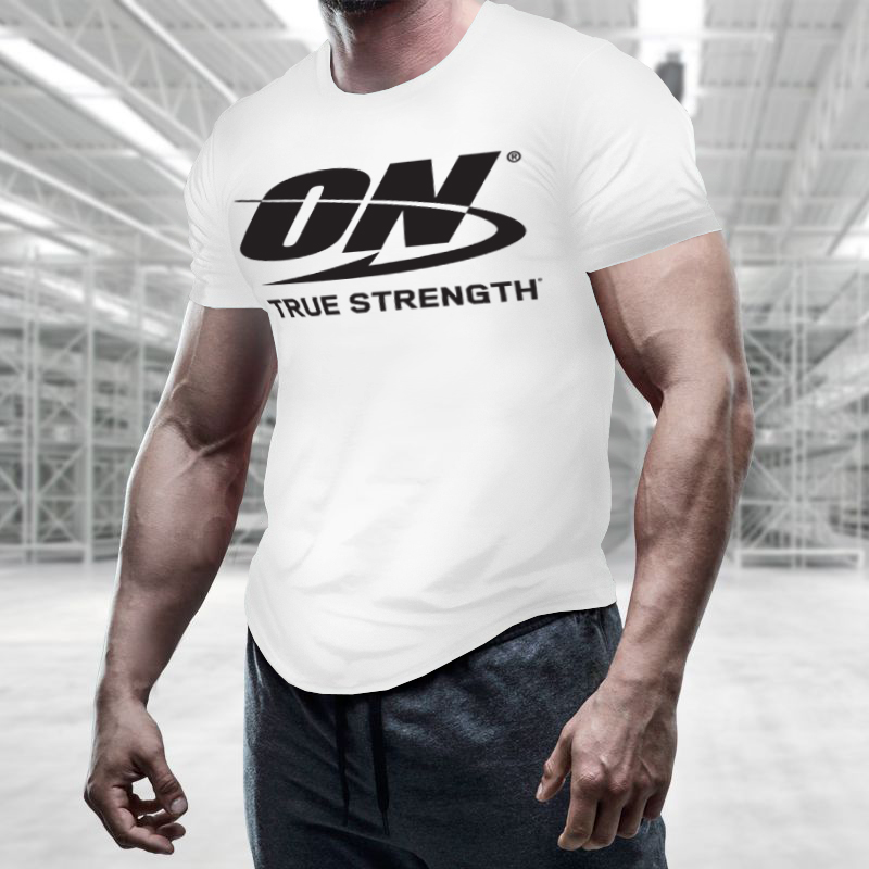 Tričko True Strength White - Optimum Nutrition bílá M