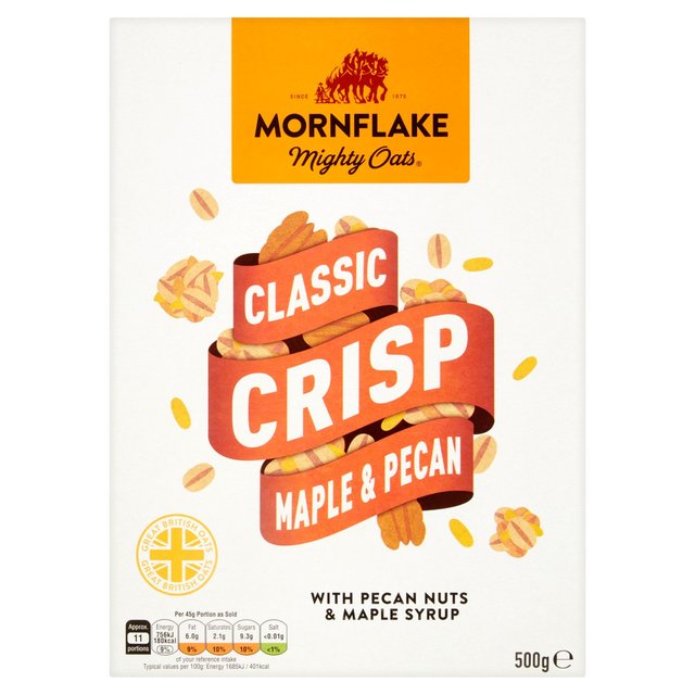 Vločky Classic Crisp Maple & Pecan - Mornflake  500 g