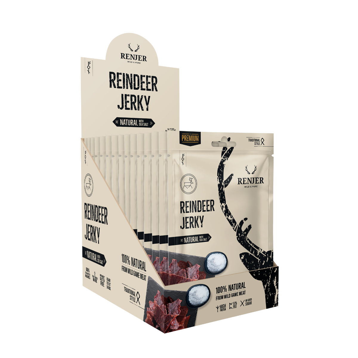 Renjer Jerky Sobí sušené maso