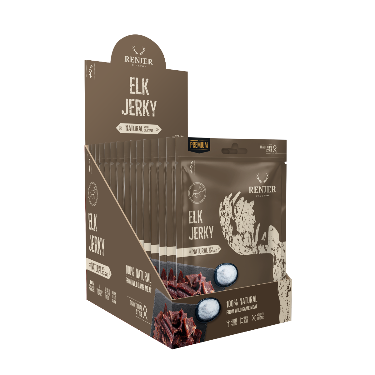 Renjer Jerky Losí sušené maso