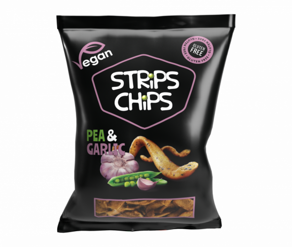 STRiPS CHiPS hrachové - STRiPS CHiPS pea & poppy seed 18 x 80 g