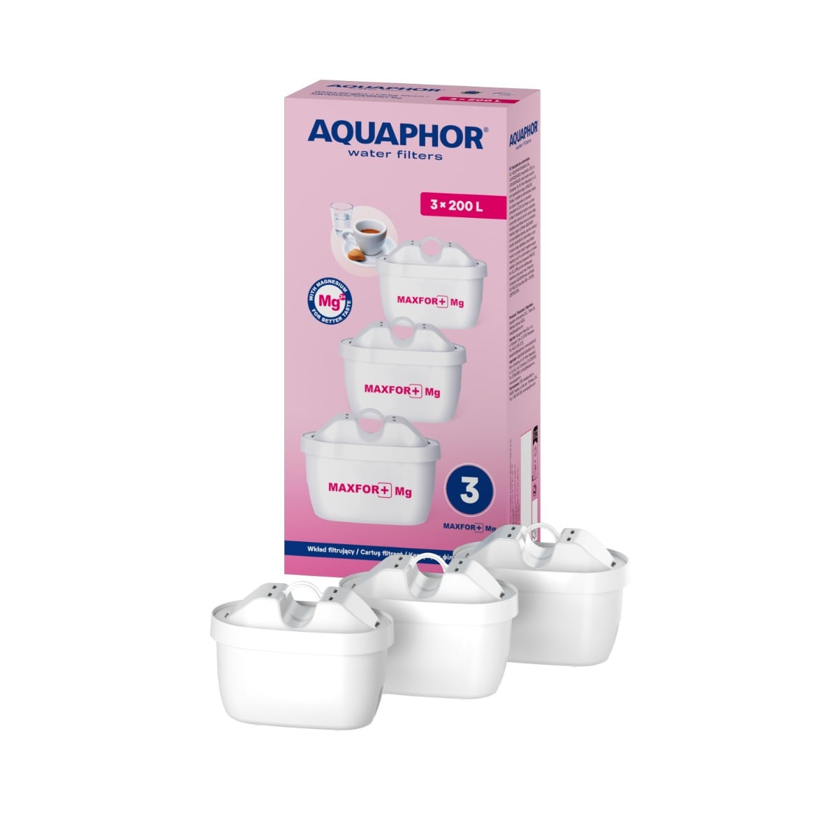 Sada náhradních filtračních kazet MAXFOR+ Mg (3 ks) - Aquaphor