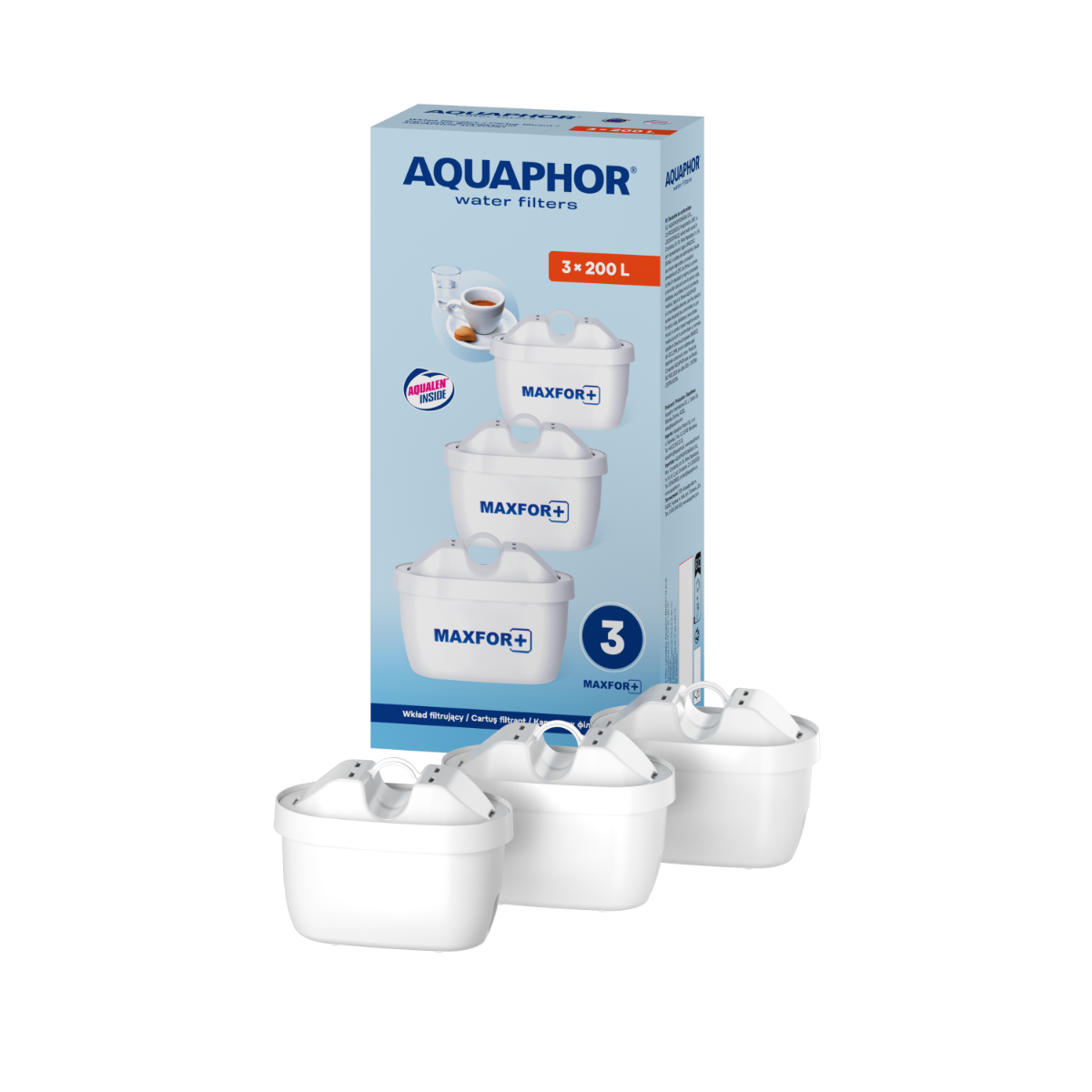 Sada náhradních filtračních kazet MAXFOR+ (3 ks) - Aquaphor