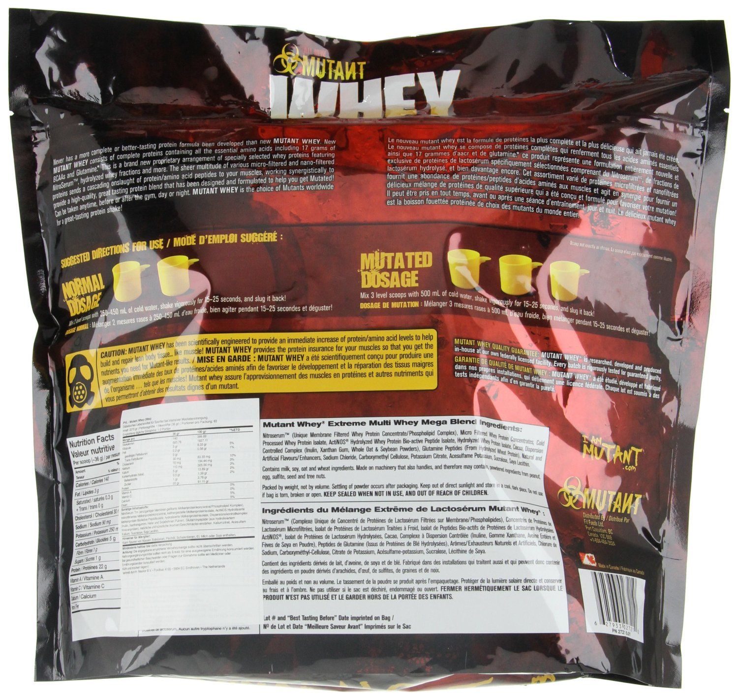 PVL Mutant Whey - Příchuť: Cookies & cream | Hmotnost: 0,908 kg · záber 8