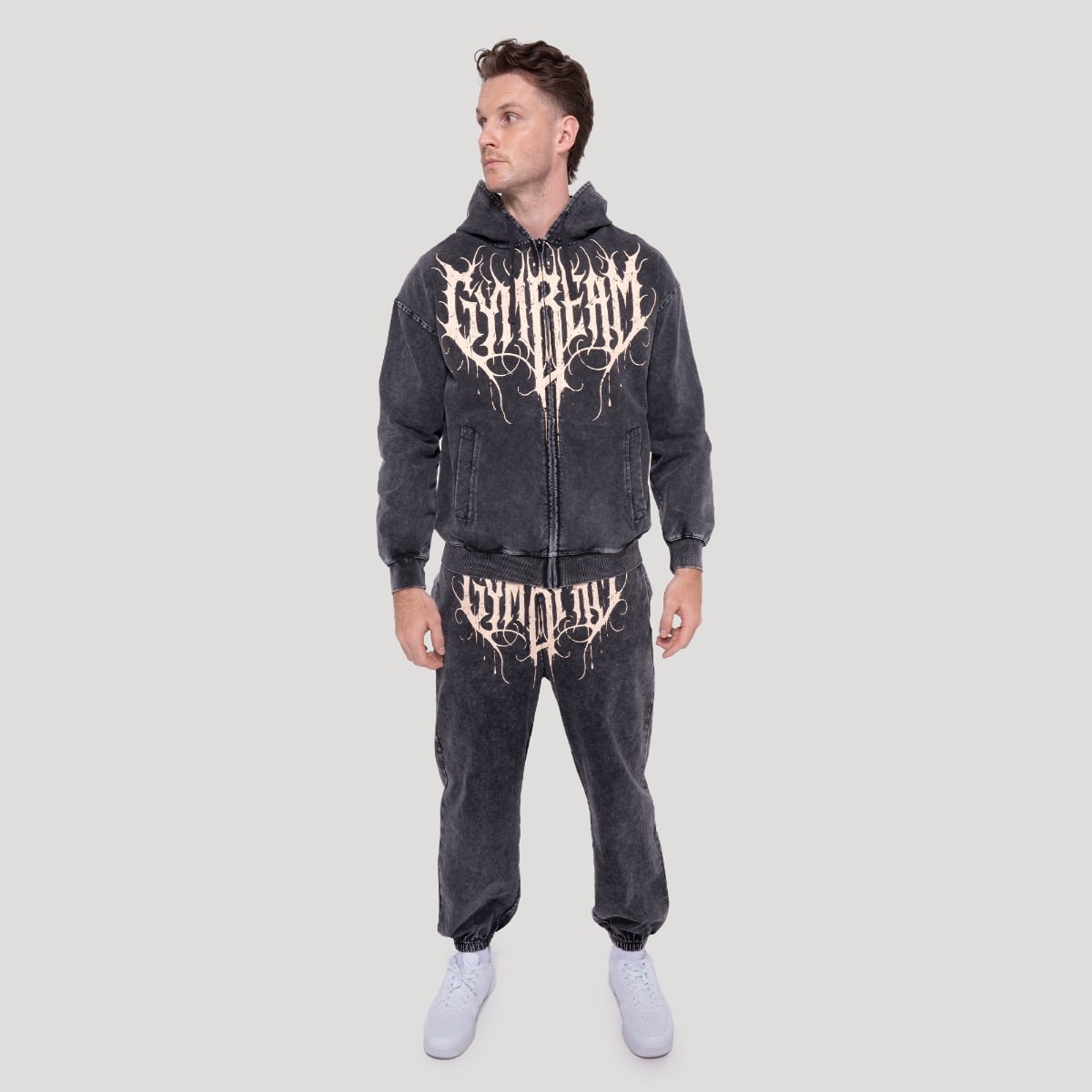 GymBeam Mikina Abyss Charcoal (obrázek 5)