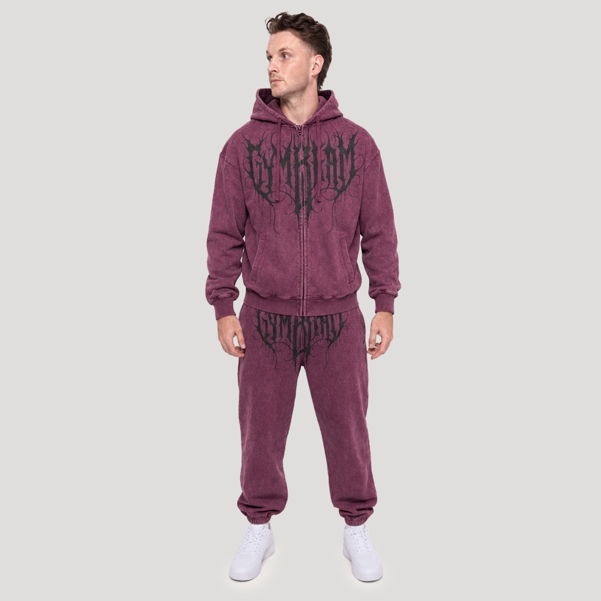 GymBeam Mikina Abyss Raisin (obrázek 3)