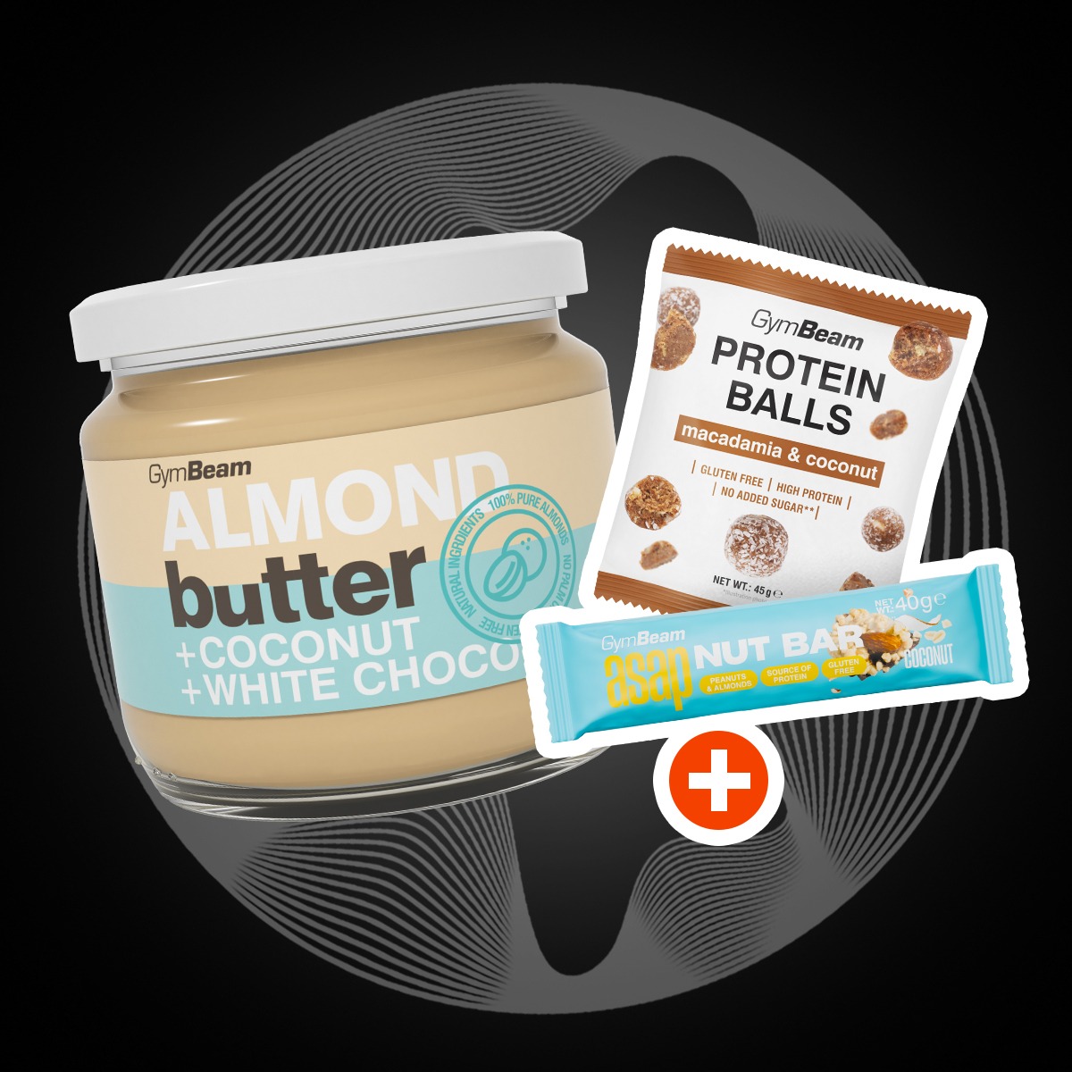 GymBeam Mandlové máslo s kokosem a bílou čokoládou (obrázek 13)