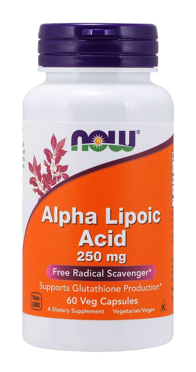 Kyselina alfa-lipoová 250 mg - NOW Foods  120 kaps.