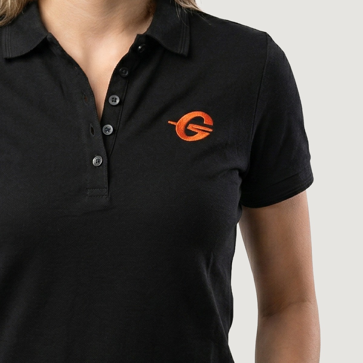 GymBeam Dámské Tričko Polo Black (obrázek 3)