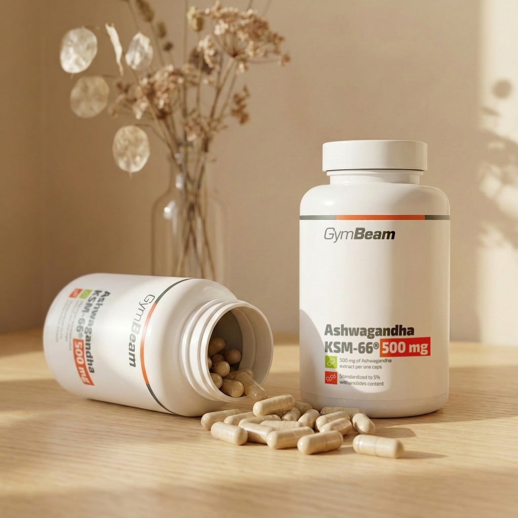 Ashwagandha KSM-66® 500 mg - GymBeam  90 kaps.