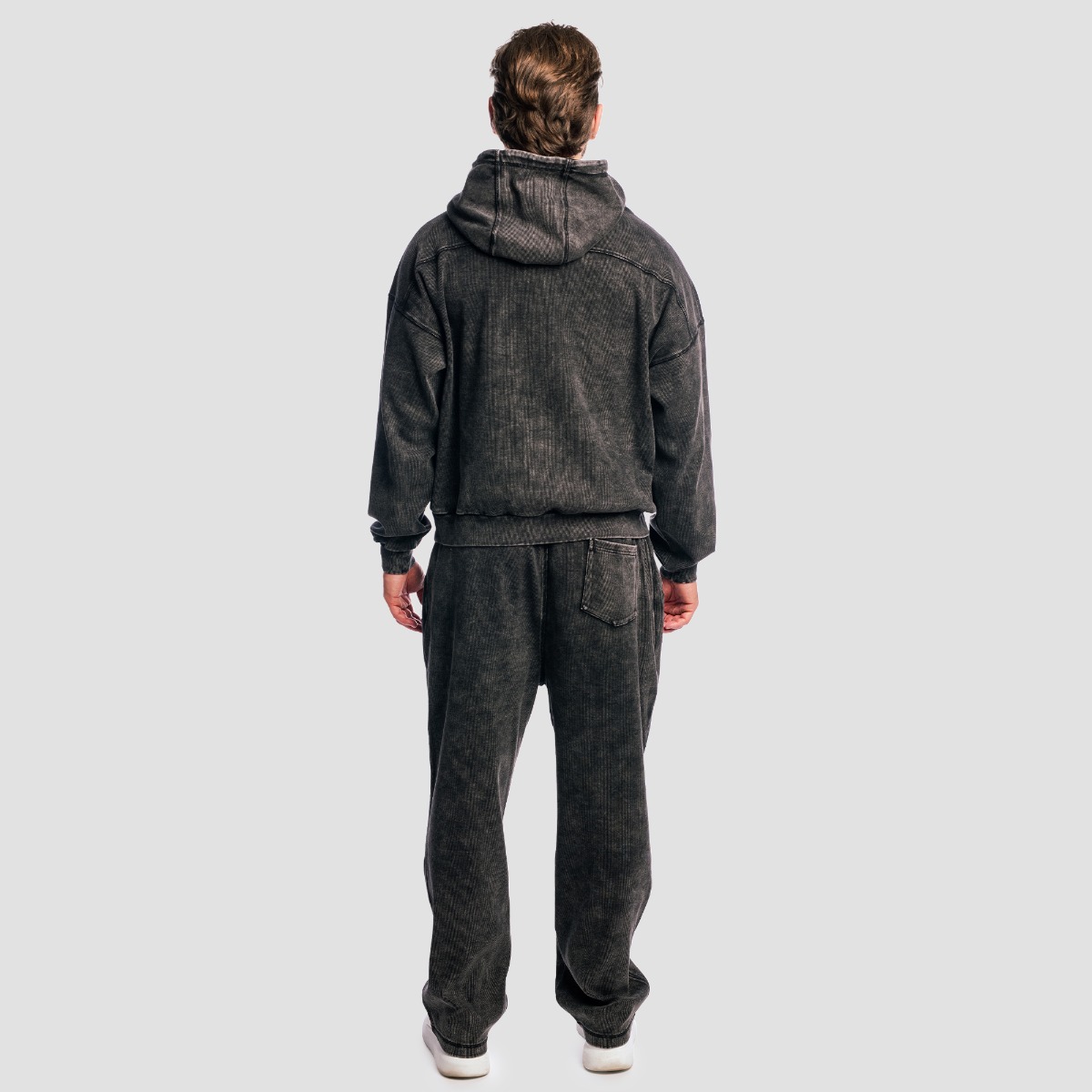GymBeam Tepláky Aura Washed Black (obrázek 5)