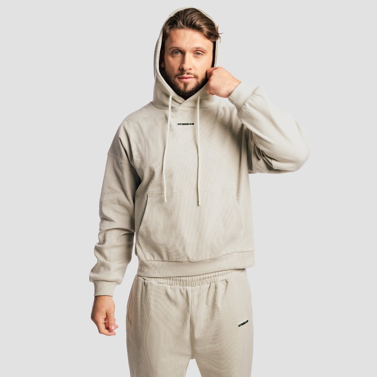 GymBeam Aura Hoodie Grey (obrázek 4)