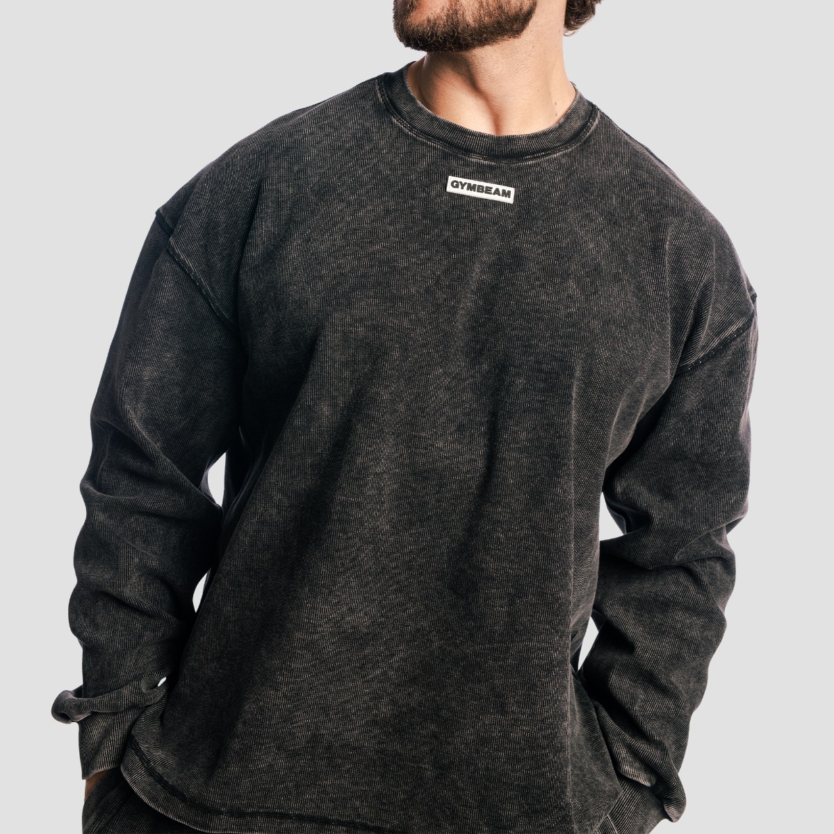 GymBeam Aura Jumper Washed Black (obrázek 3)