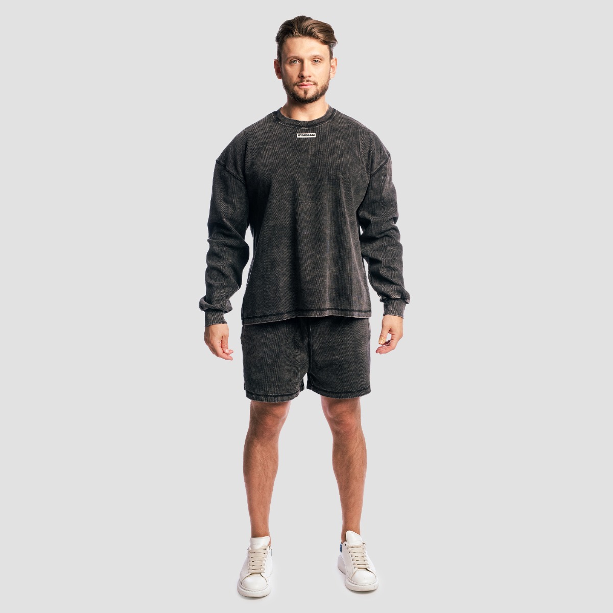 GymBeam Aura Jumper Washed Black (obrázek 5)