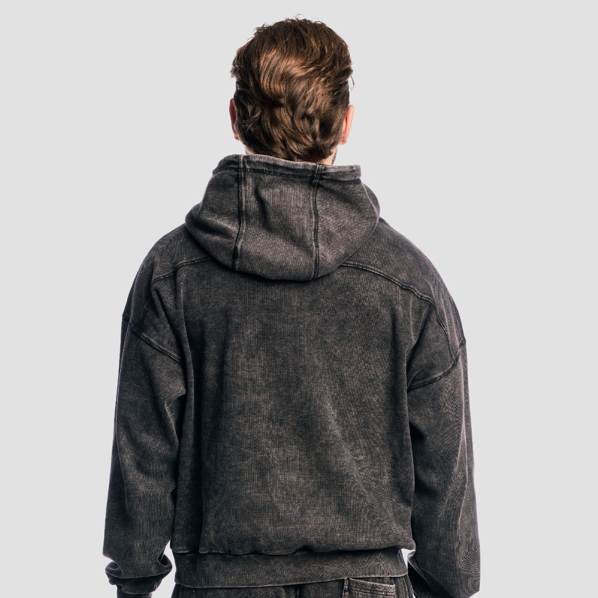 GymBeam Aura Hoodie Washed Black (obrázek 3)