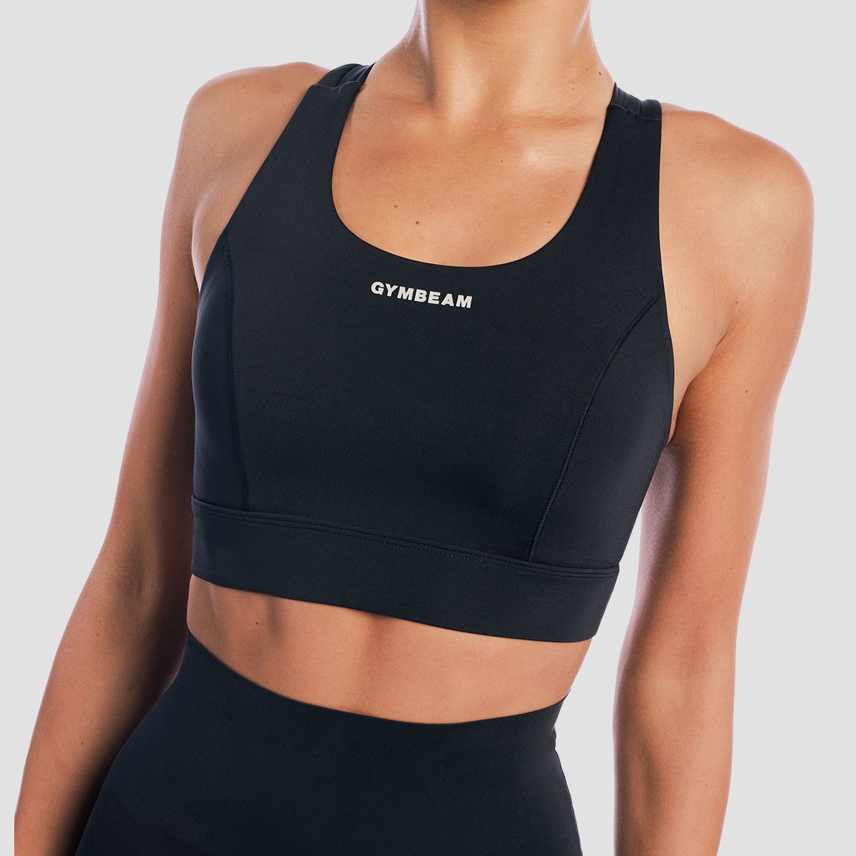 GymBeam Aura Sports Bra Black (obrázek 4)