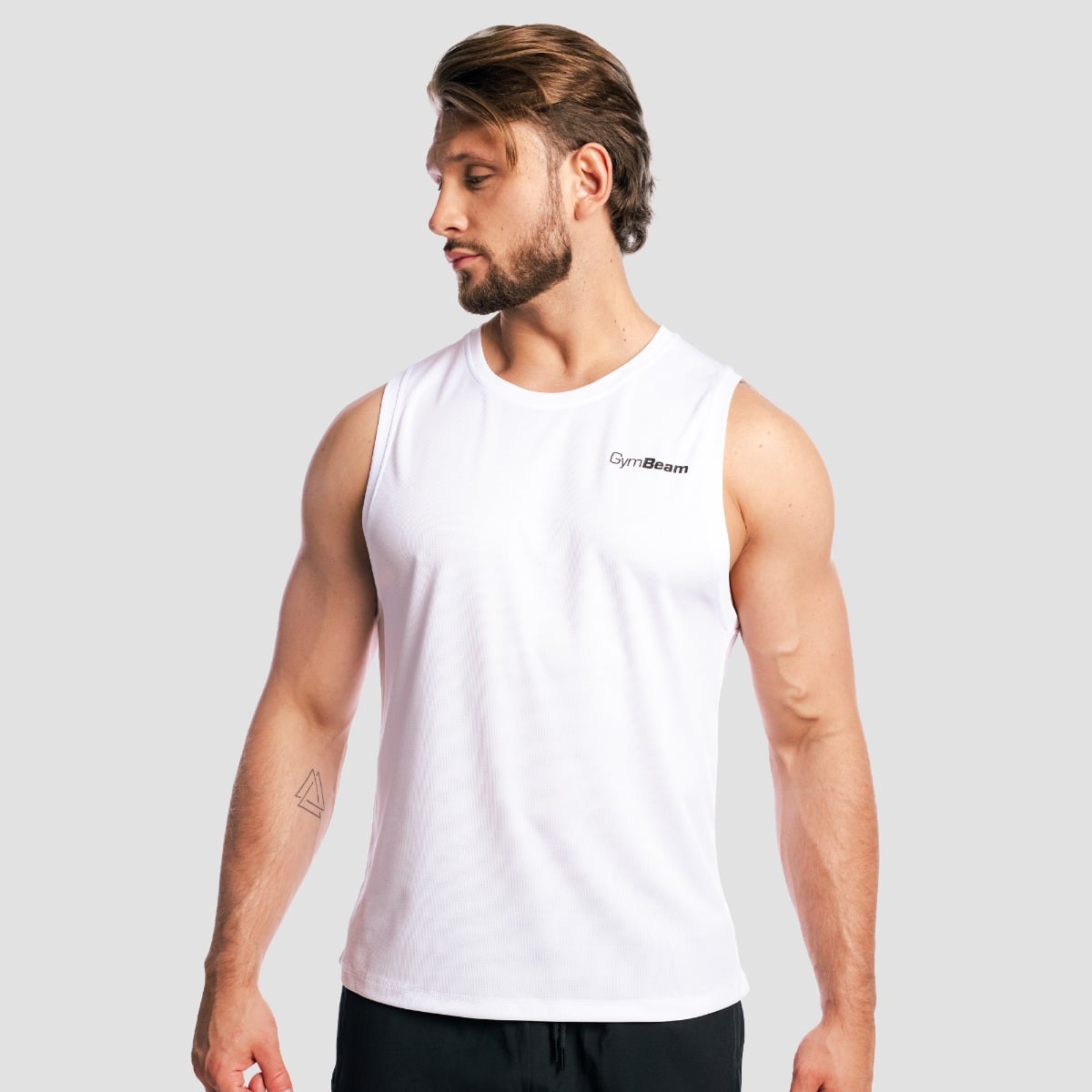GymBeam Tílko Mesh Base White (obrázek 3)