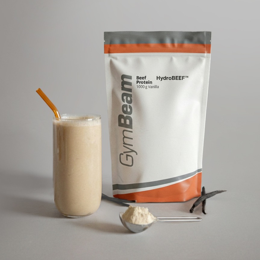 Hovězí (Beef) Protein - GymBeam vanilka 1000 g