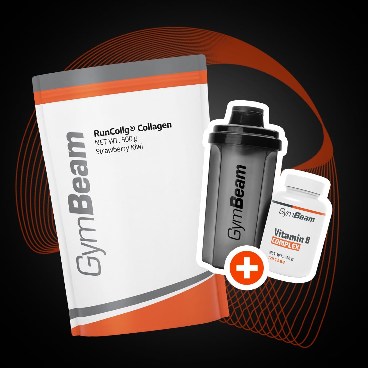 Hydrolyzovaný kolagen RunCollg® s vitamínem C - GymBeam + dárky
