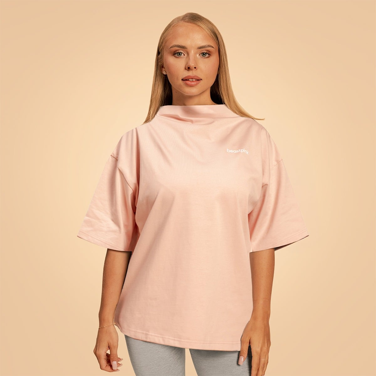 Dámské tričko Oversized Bliss Pink - BeastPink