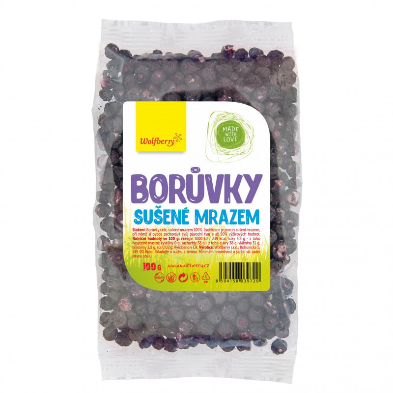 Borůvky lyofilizované - Wolfberry  100 g