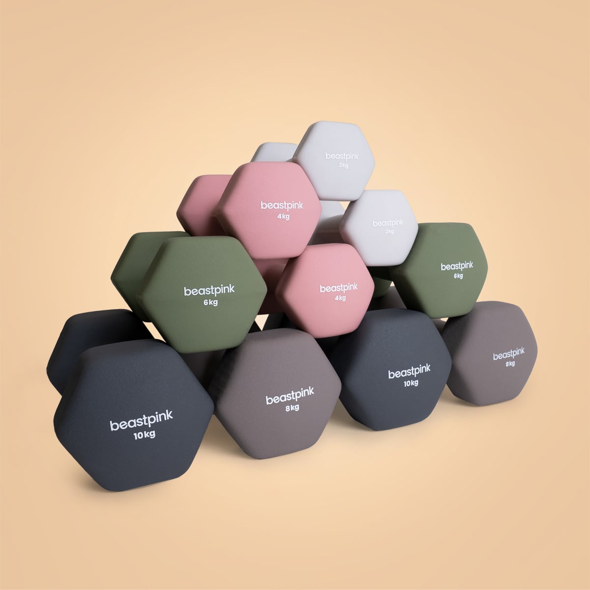 Neoprenová jednoručka Hex - BeastPink