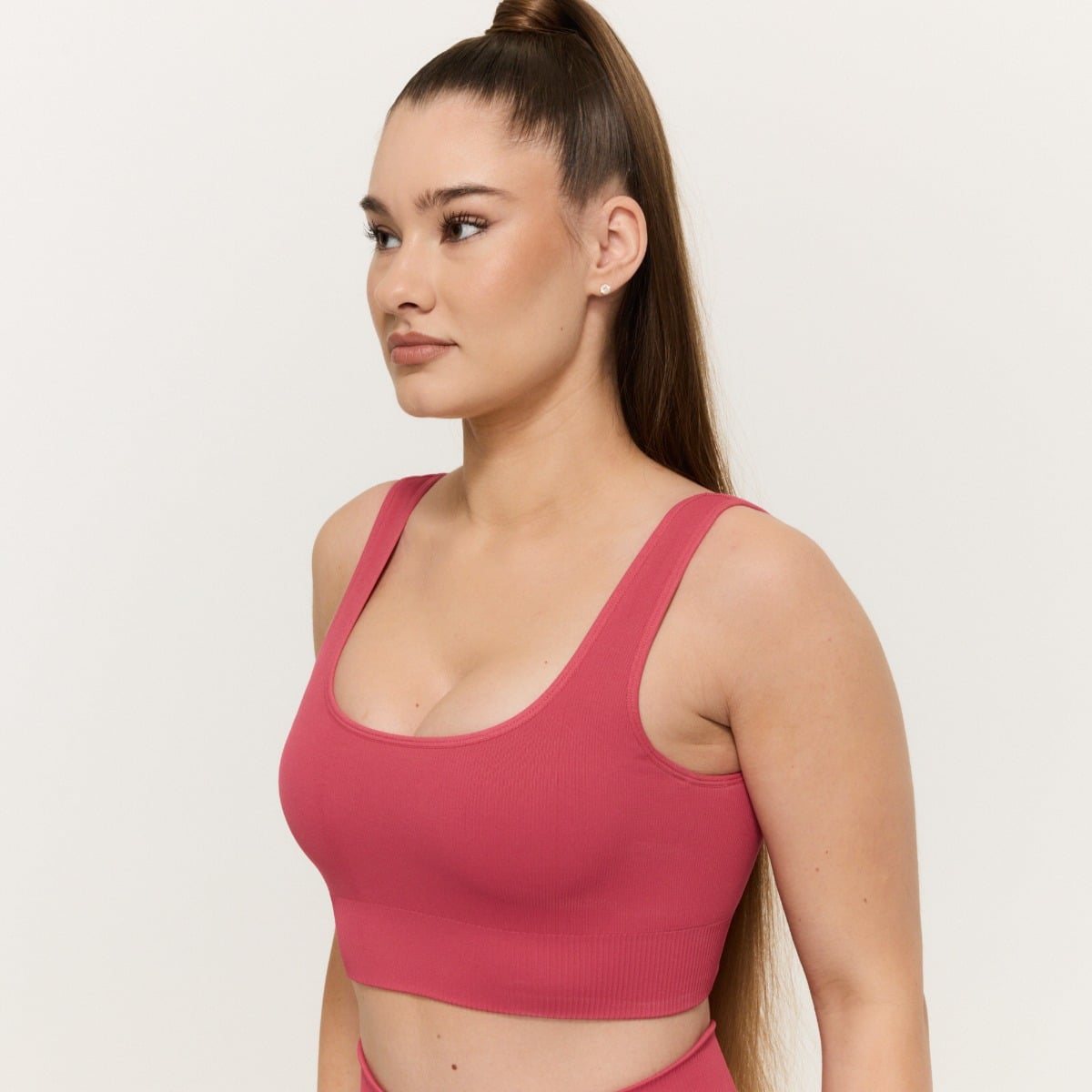 Podprsenka Bralette GymBabe Bloom - GymBeam růžová XS