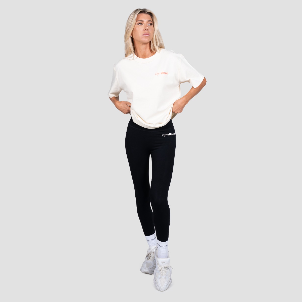 GymBeam Tričko Budapest Cream (obrázek 10)