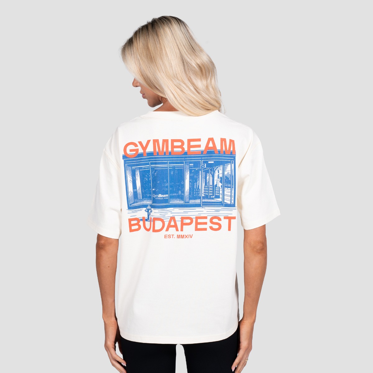 GymBeam Tričko Budapest Cream (obrázek 8)