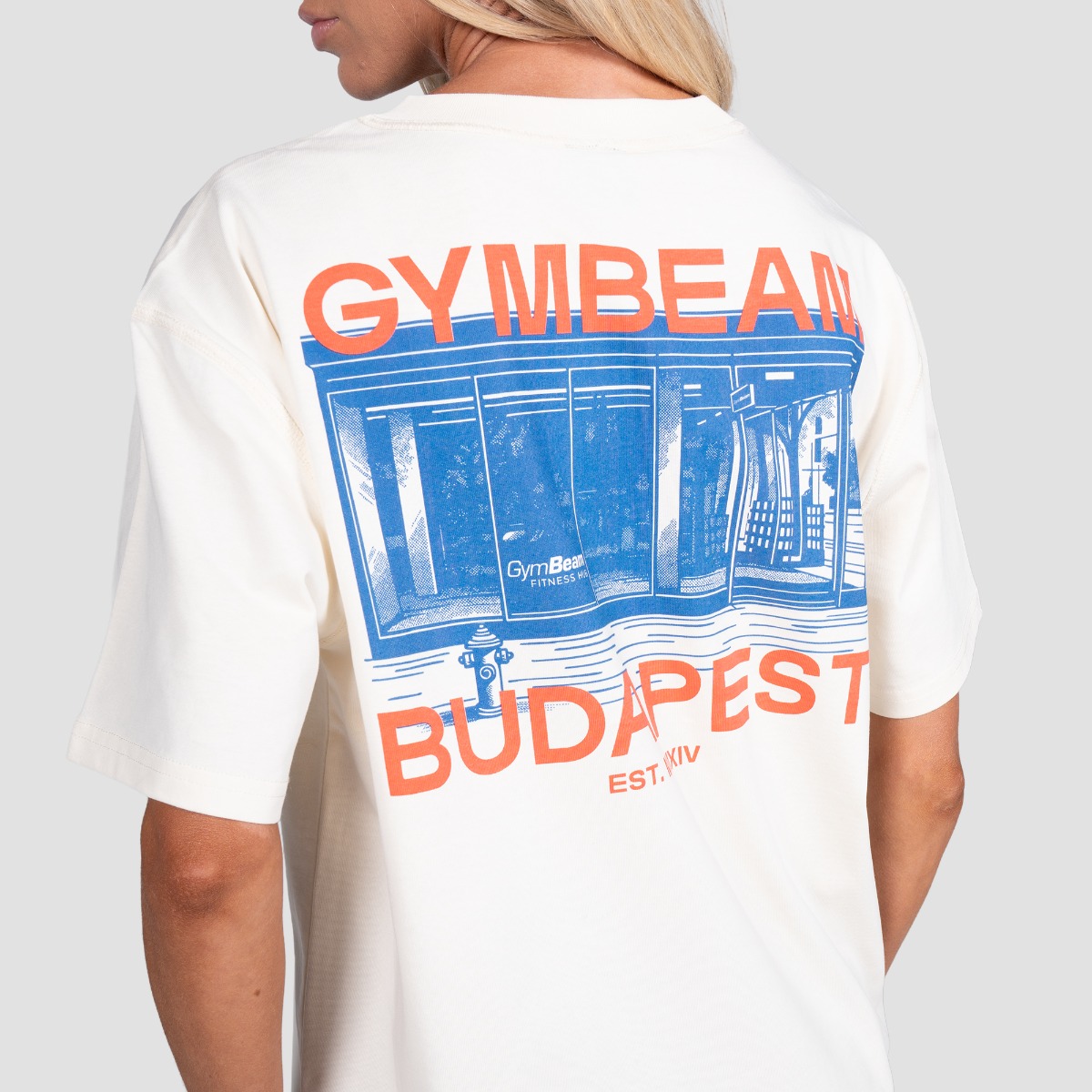 GymBeam Tričko Budapest Cream (obrázek 9)