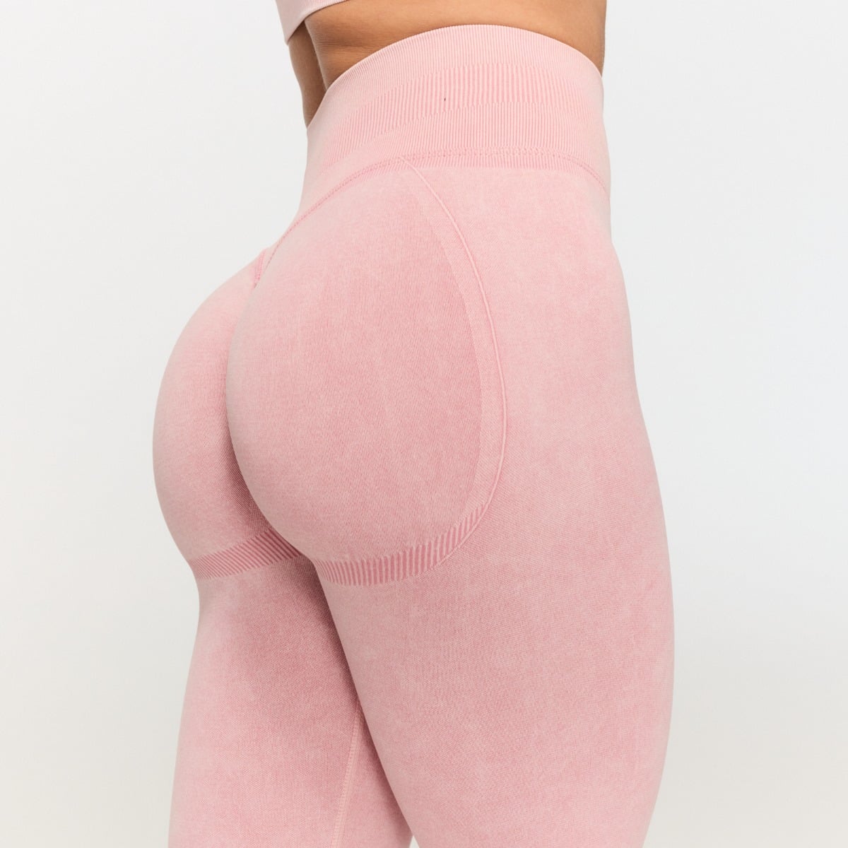 Dámské bezešvé legíny Fierce Baby Pink - GymBeam růžová S