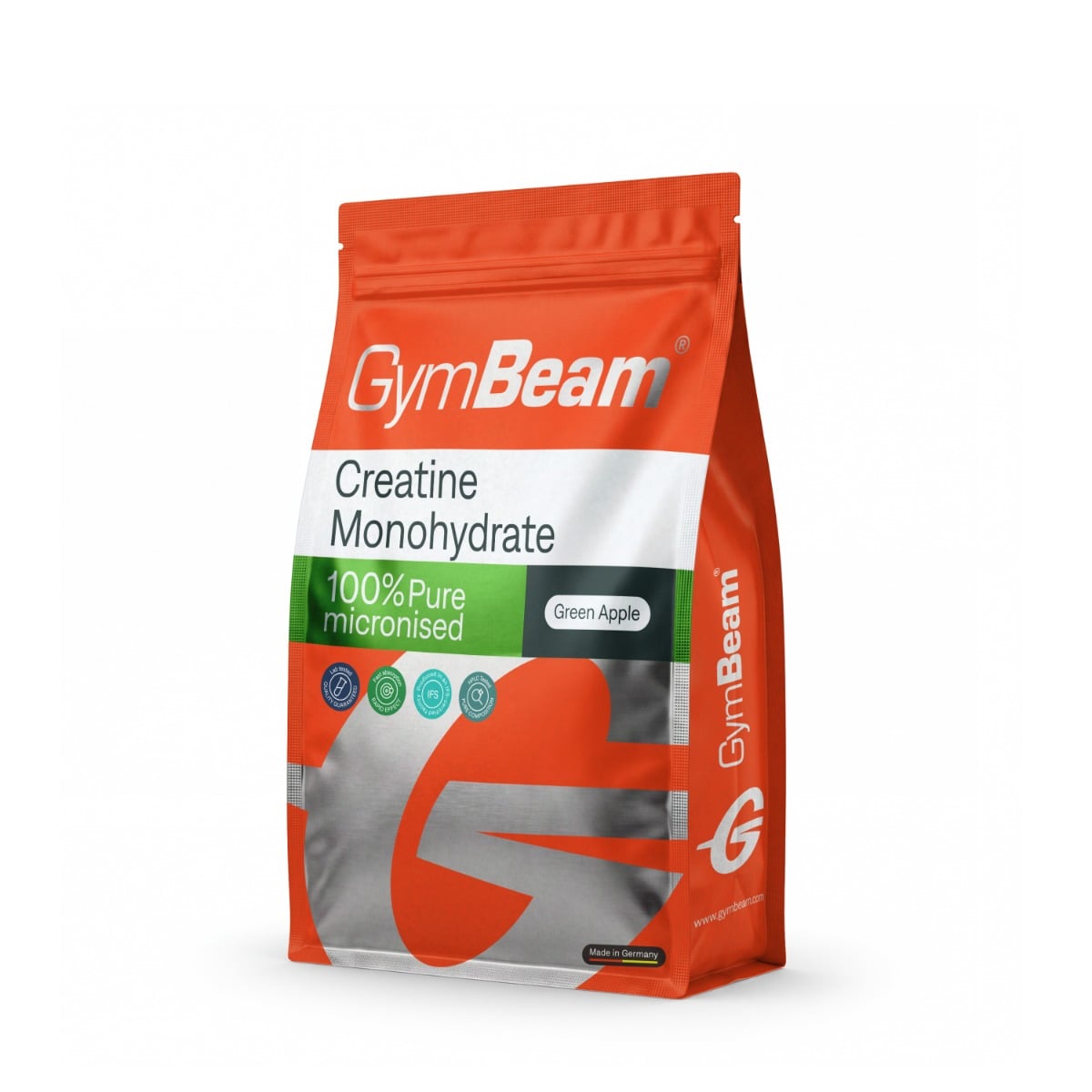 100% Kreatin monohydrát - GymBeam zelené jablko 250 g