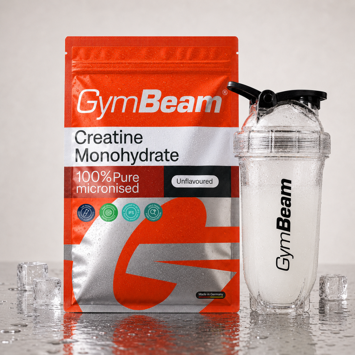 100% Kreatin monohydrát - GymBeam bez příchuti