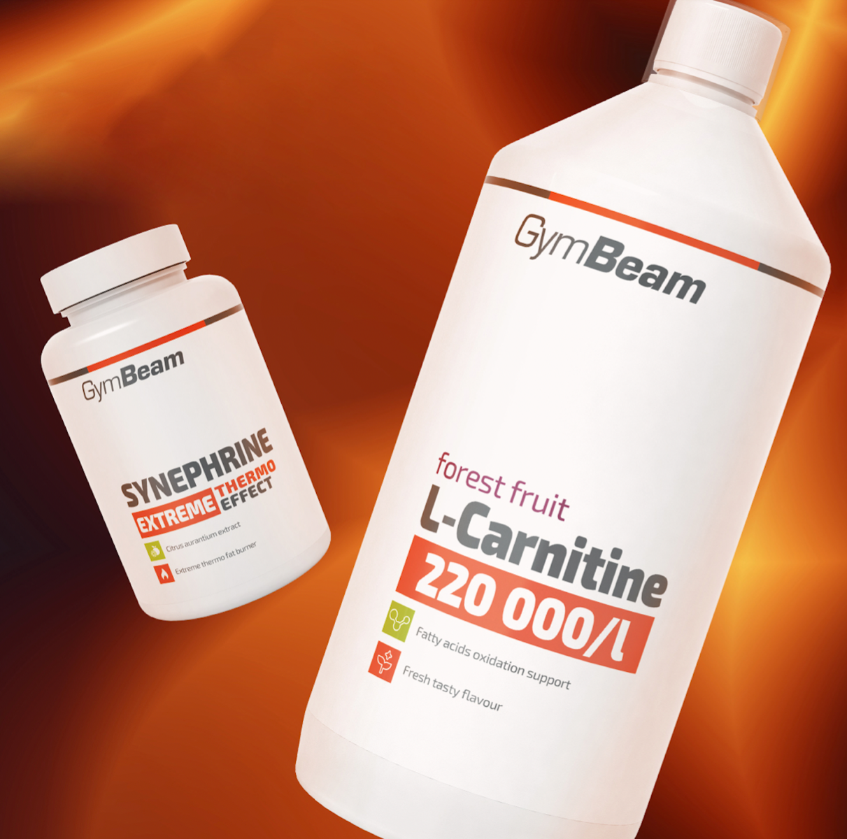 gymbeam l carnitine 220 000 L-Carnitine GymBeam 500ml orange main image 1