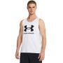 Tílko SPORTSTYLE LOGO TANK White - Under Armour XL