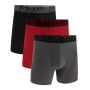 Pánské boxerky Perf Cotton 6in 3Pack Grey - Under Armour S