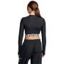 Dámský top HeatGear Rib 1/4 Zip LS Black - Under Armour M