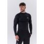 Pánské tričko Long-Sleeve Active Black - NEBBIA XXL
