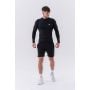Pánské tričko Long-Sleeve Active Black - NEBBIA XXL