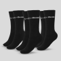 Ponožky 3/4 Socks 3Pack Black - GymBeam M