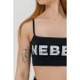 Bandeau sportovní podprsenka Back Check Black - NEBBIA L