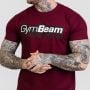 Tričko Beam Burgundy - GymBeam L