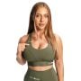 Sportovní podprsenka Combat Olive Grey - GymBeam M