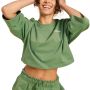 Dámské tričko Cropped Serenity Olivine - BeastPink S