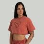 Dámské tričko CropTop Washed Terra - STRIX L