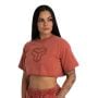 Dámské tričko CropTop Washed Terra - STRIX L